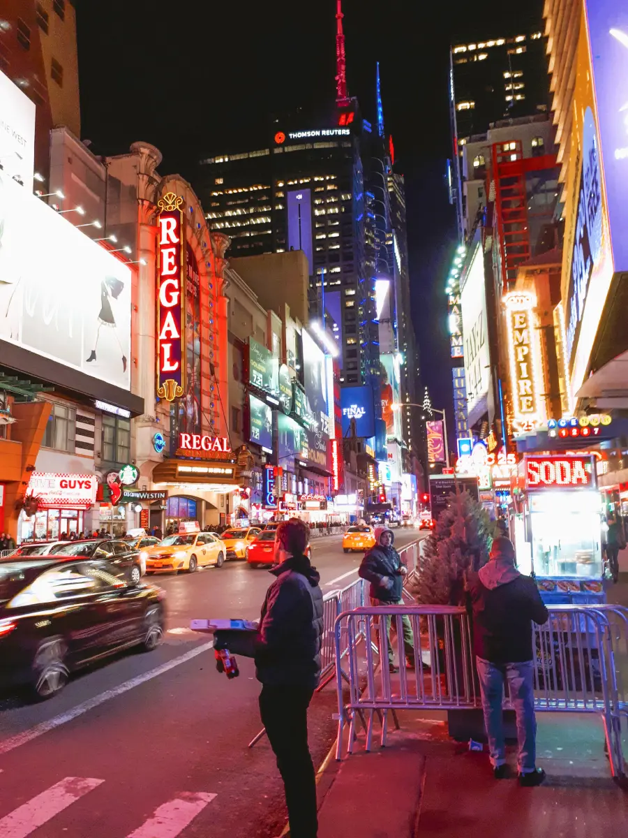 12_nyinvierno 42nd Street de New York por la noche