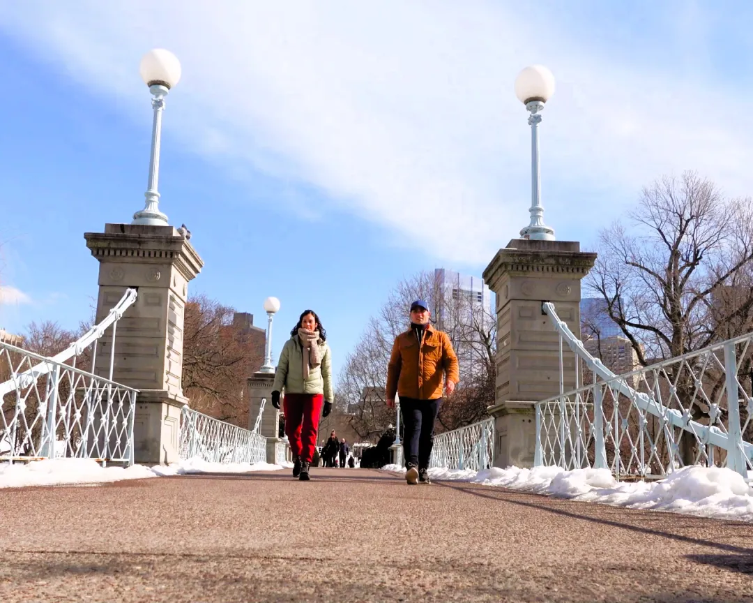 Suspended Bridge en el Boston Public Garden