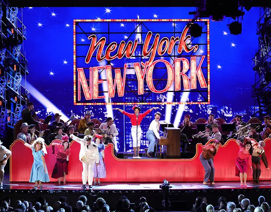 18_nyinvierno Escena del Musical New York New York en Broadway