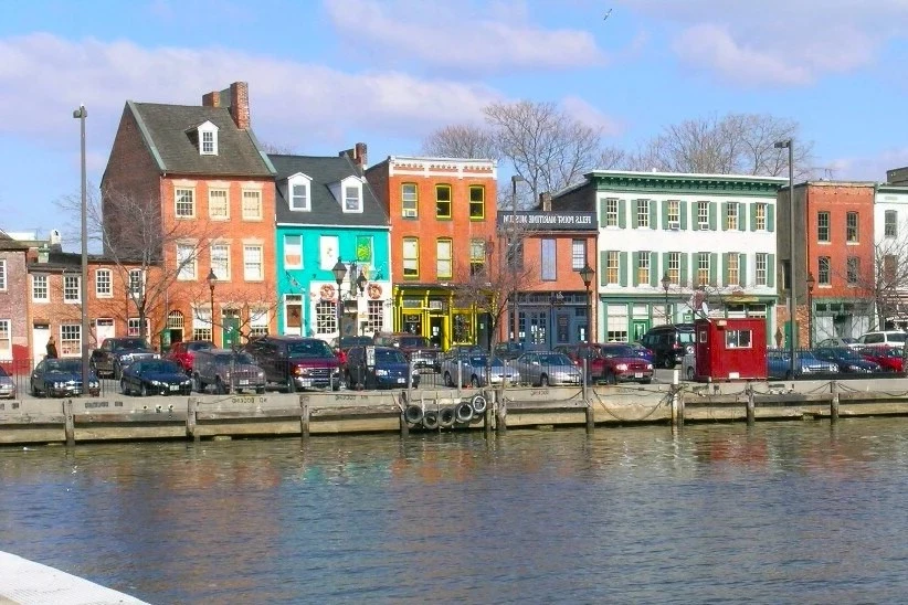 Casas de Fells Point en Baltimore, Maryland