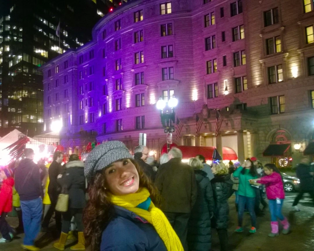 20añonuveo_bostoninvierno VIco en Copley Square durante la noche de Año Nuevo
