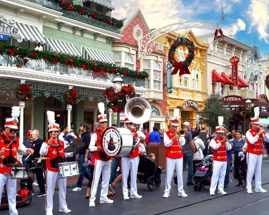 Espectáculo callejero en Magic Kingdom