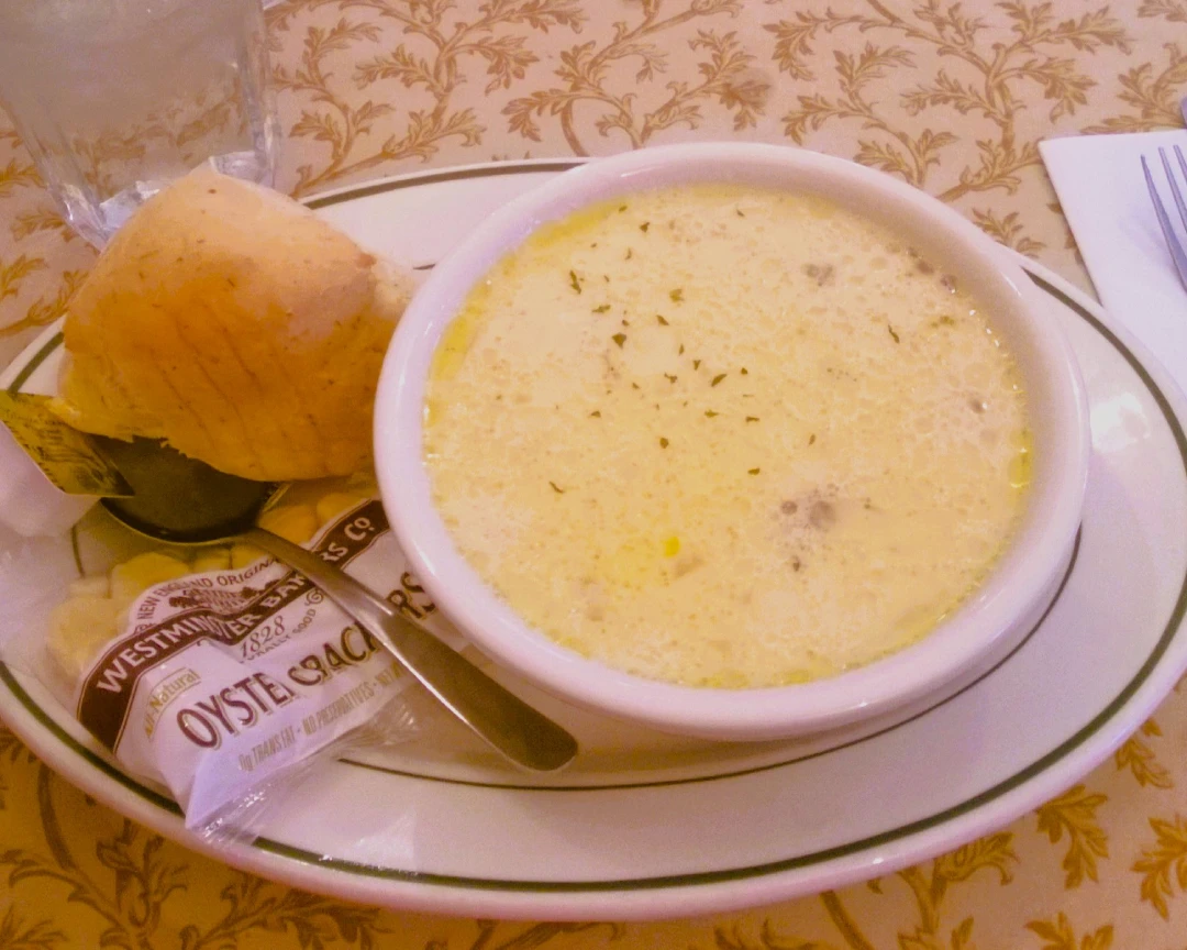 Sopa de almejas en Boston
