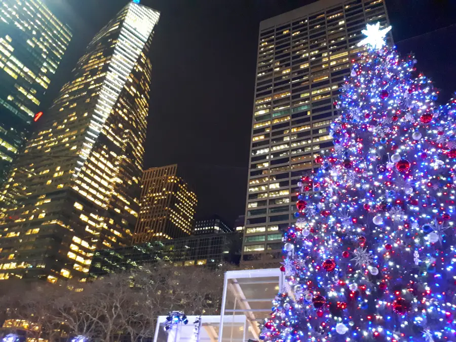 7_nyinvierno Arbol navideño del Bryant Park Nueva York