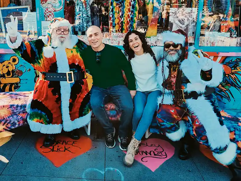 Santas hippies en San Francisco